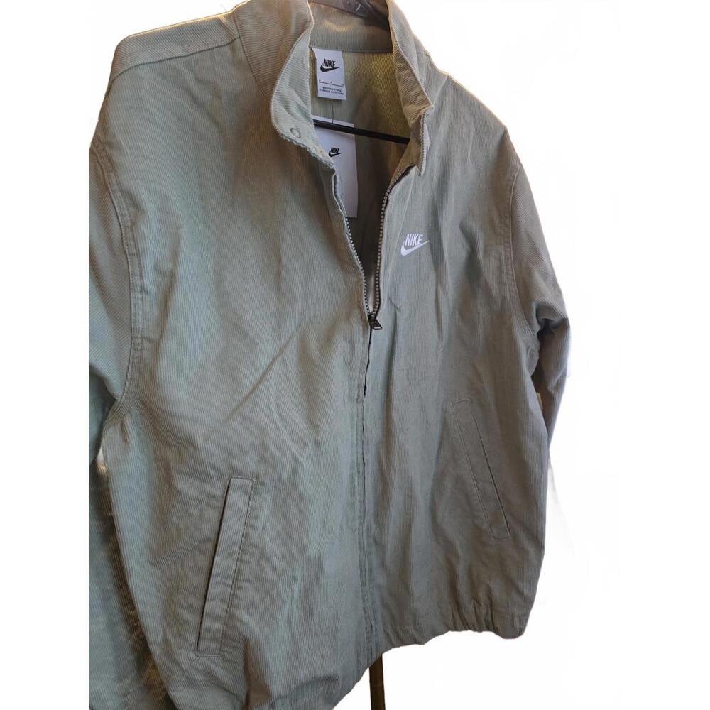 Nike Men's Light Green Corduroy Jacket Size Small